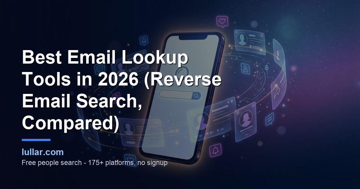 Best Email Lookup Tools in 2026 (Reverse Email Search, Compared) — illustrated guide on Lullar
