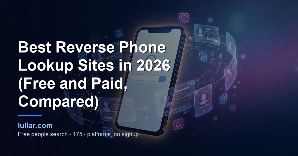 Best Reverse Phone Lookup Sites in 2026 (Free and Paid, Compared) — illustrated guide on Lullar