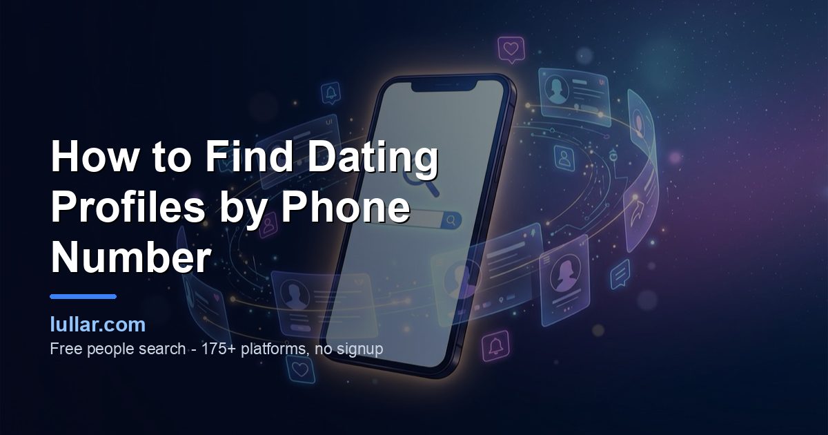 How to Find Dating Profiles by Phone Number (2026) — illustrated guide on Lullar