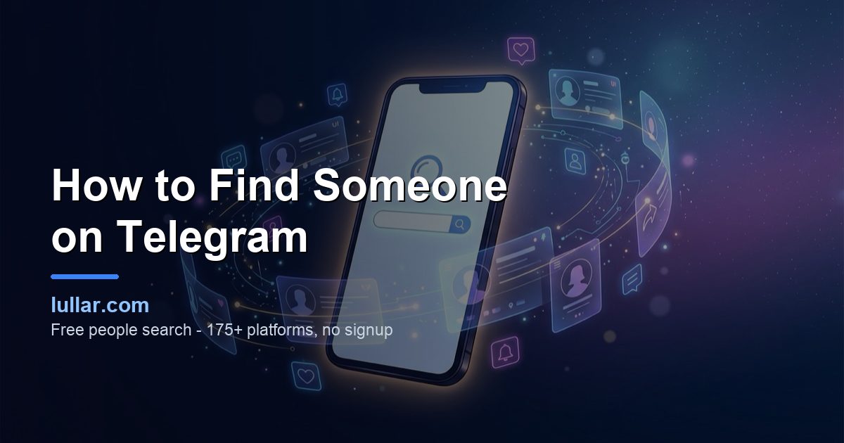 How to Find Someone on Telegram (2026 Step-by-Step Guide) — illustrated guide on Lullar