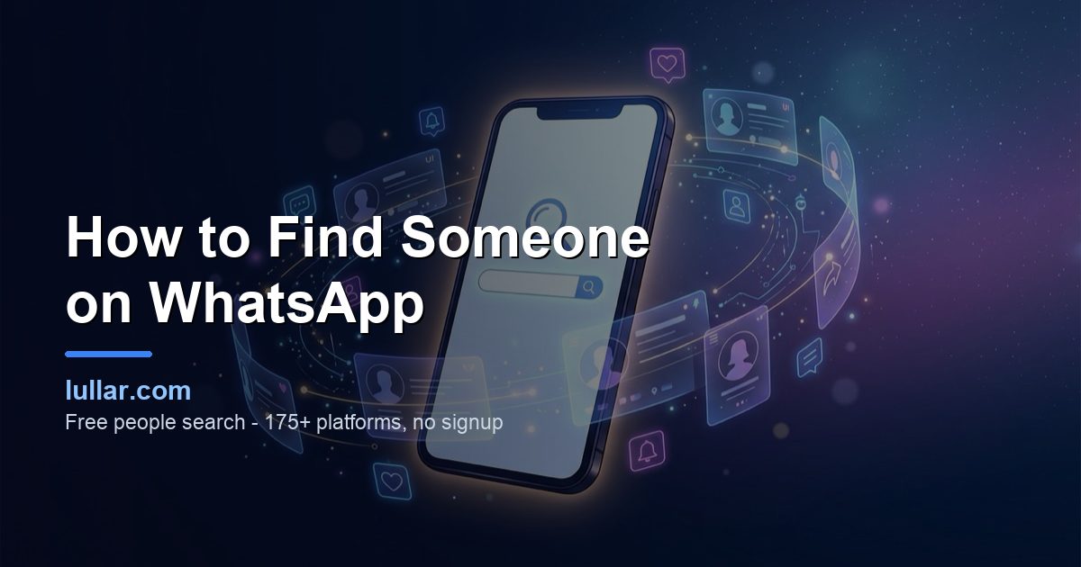 How to Find Someone on WhatsApp (2026 Step-by-Step Guide) — illustrated guide on Lullar