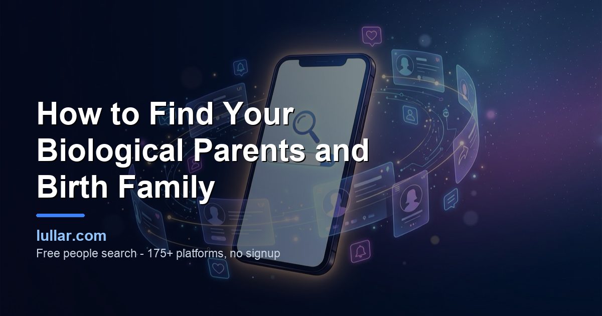 How to Find Your Biological Parents and Birth Family — illustrated guide on Lullar