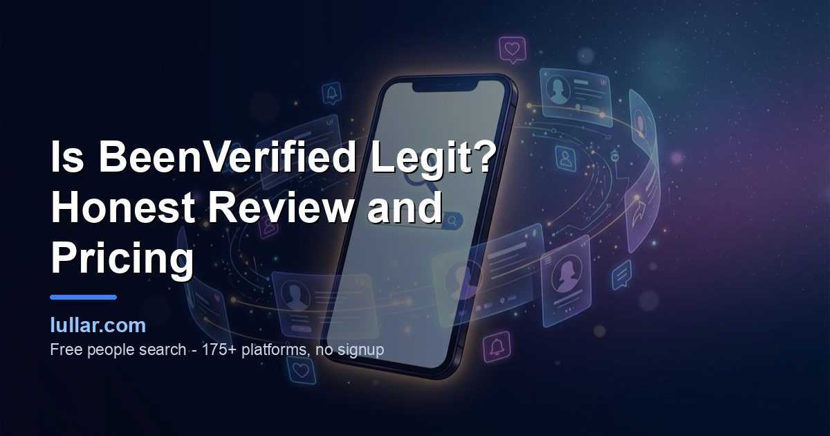 Is BeenVerified Legit? Honest Review and Pricing (2026) — illustrated guide on Lullar