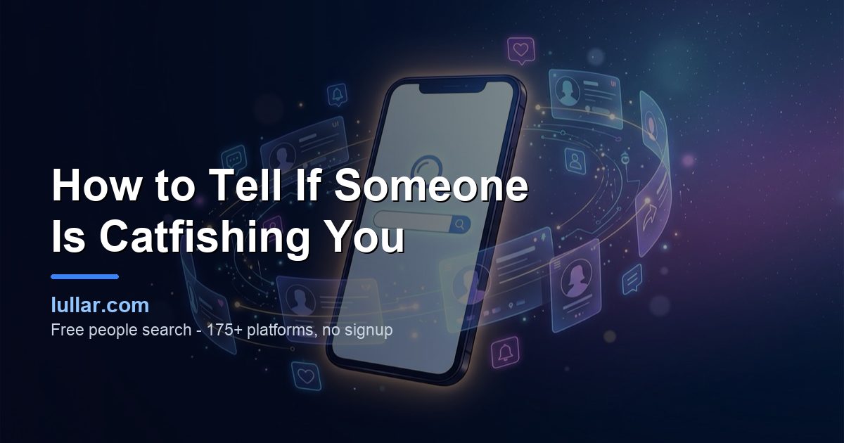 How to Tell If Someone Is Catfishing You (2026 Guide) — illustrated guide on Lullar